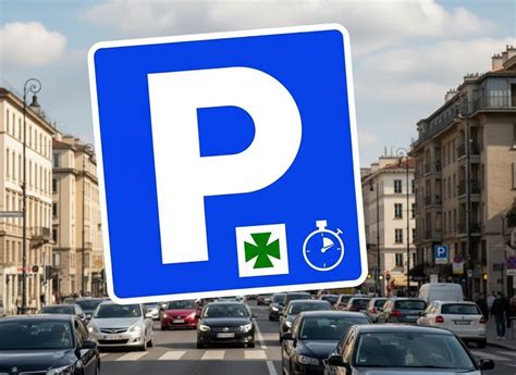 Pavyzdys: stovėjimo ženklas su žaliu kryžiumi
