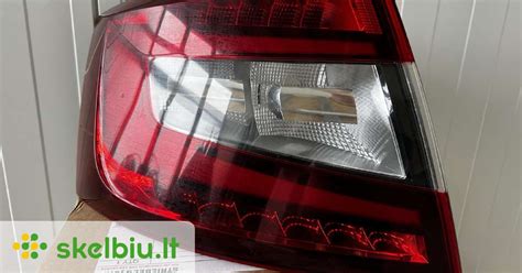 Nuotrauka: Škoda Octavia III (5E) galinis LED žibintas su dinaminiu posūkio signalu