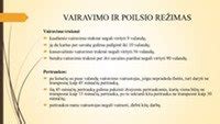 Infografika: Vairavimo ir poilsio laiko reglamentas