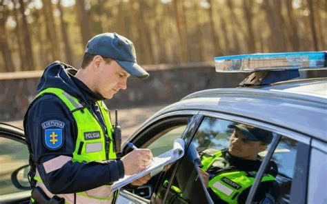 Teminė nuotrauka: asmuo pildo dokumentus prie automobilio, fone matosi Regitros pastatas