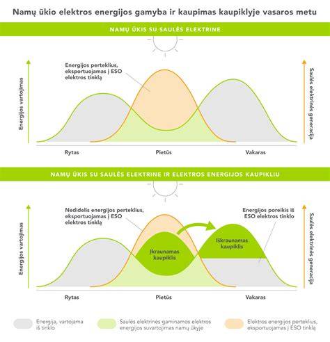 Infografika: Kaip veikia saulės elektrinė su kaupikliu
