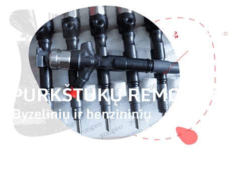 serviso meistrai, atliekantys purkštukų diagnostiką