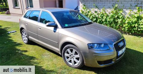 Audi A3 automobilis su R16 lietais ratlankiais