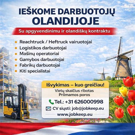 Infografika, lyginanti darbo sąlygas Vokietijoje ir Olandijoje