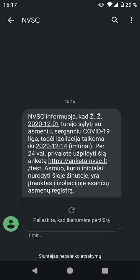 SMS žinutės pavyzdys parkavimo apmokėjimui