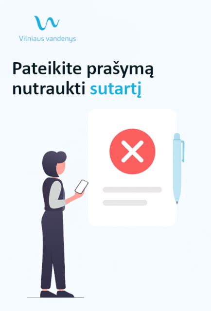 Asmuo pildantis prašymą dėl sutarties nutraukimo