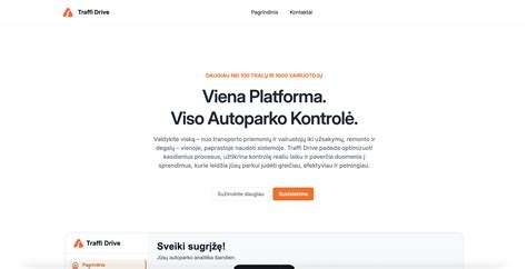 Saugumo sistema: alkobloko integracija su autoparko valdymo platforma