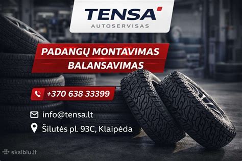 Padangų montavimas ir balansavimas piešinys