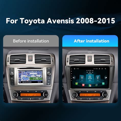 Toyota Avensis interjero nuotrauka su multimedijos sistema