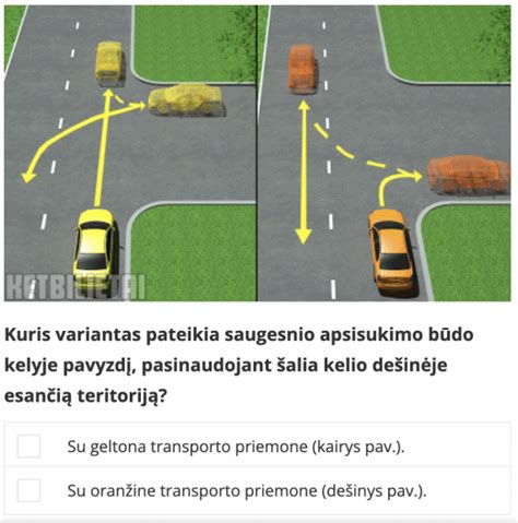 Teorijos egzamino pavyzdys ar mokymų iliustracija