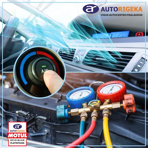 Automobilio kondicionavimo sistemos pildymas ir sandarumo tikrinimas autoservise