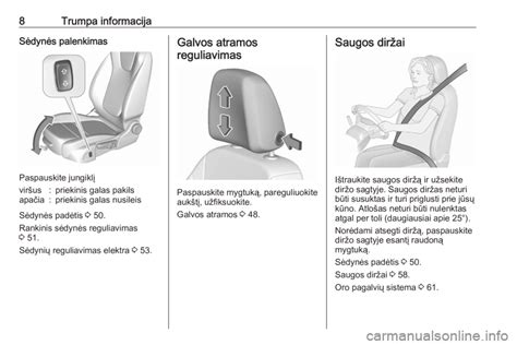 Teisinga galvos atramos padėtis