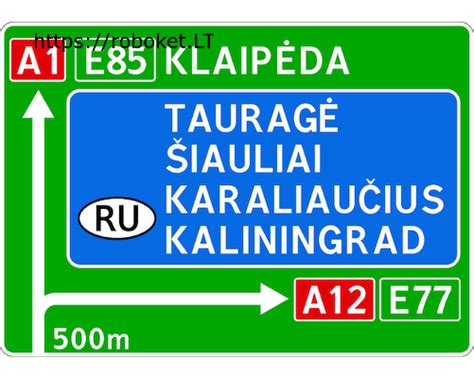 Pavyzdys kelio ženklo 