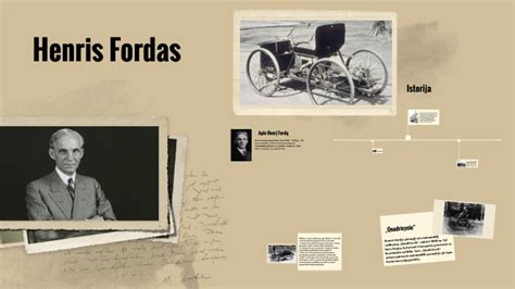 Henry Fordas su žmona Clara vienoje pirmųjų inžinieriaus sukurtų brikelių