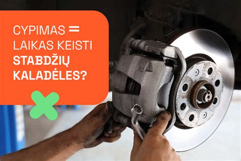 schematinis stabdžių disko ir kaladėlės vaizdas