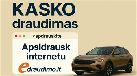 Infografika: KASKO draudimo pirkimo procesas internetu
