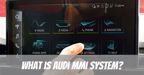 Audi MMI sistemos valdymas automobilyje