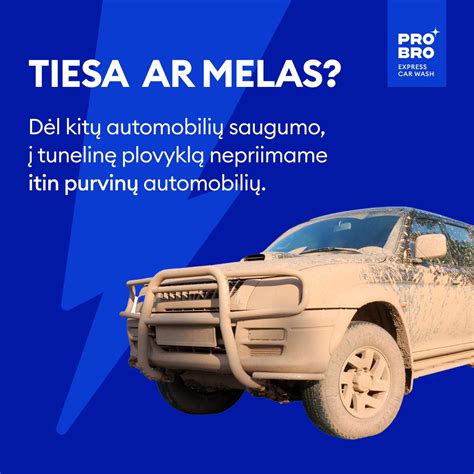 Automobilio, įvažiuojančio į tunelinę plovyklą, pavyzdys su aiškiai matomais saugumo nurodymais (pvz., uždaryti langus, laisva pavara).