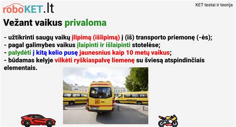 Inforgrafika: mokyklinio autobuso ženklinimo schematinis pavaizdavimas su matmenimis ir spalvomis