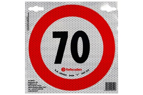 Kelio ženklas, nurodantis maksimalų 70 km/h greitį