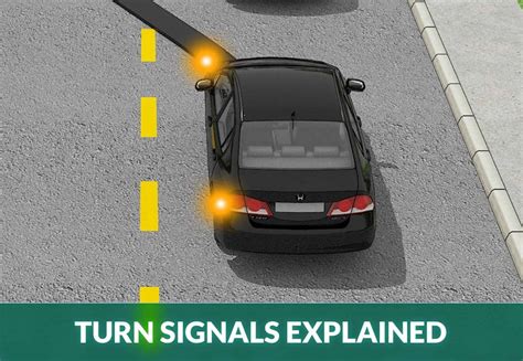 Thematic photo of a car using a turn signal in traffic