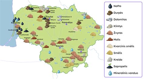 Schematinis „Regitros“ padalinių žemėlapis Lietuvoje