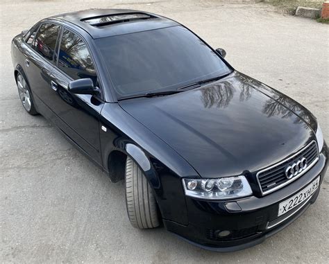 Audi A4 B6 su skirtingo skersmens ratlankiais vizualizacija