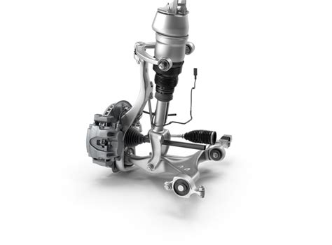 Schema, iliustruojanti BMW E61 pneumatinės pakabos sistemos komponentus ir jų tarpusavio ryšį.