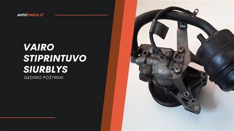 Schema, vaizduojanti pagrindinius vairo kolonėlės ir vairo stiprintuvo sistemos komponentus.