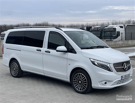 Mercedes-Benz Vito mikroautobuso eksterjeras su prailginta baze
