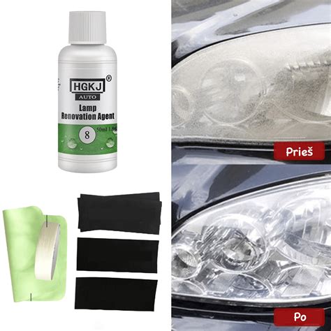 automobilio žibintų atnaujinimo rinkinio naudojimas