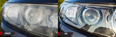 automobilio žibintų poliravimo eiga