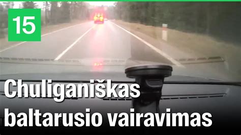 Lentelė, iliustruojanti bausmes už chuliganišką vairavimą