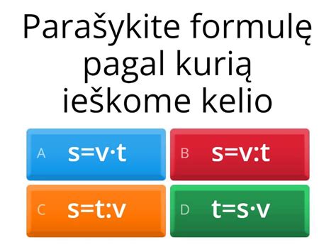 Formulė, iliustruojanti apytikslį stabdymo kelio apskaičiavimą, su pavyzdžiais skirtingais greičiais