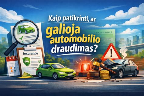Infografika: būdai patikrinti draudimo galiojimą