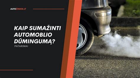 Automobilio išmetamųjų dūmų spalvų reikšmės infografika
