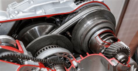 CVT transmisijos sandara