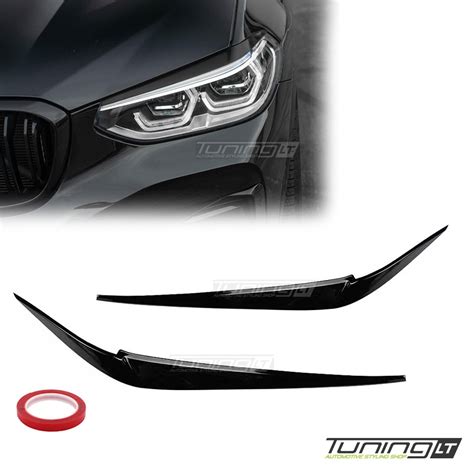 Schematinis BMW X3 priekinių žibintų išdėstymas ir pagrindiniai komponentai