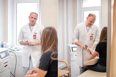 Medicininės apžiūros iliustracija (gydytojas tikrina paciento sveikatą kabinete)