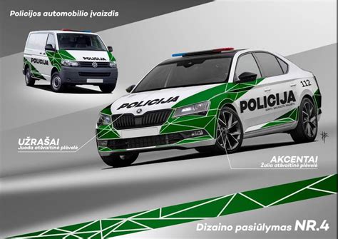 Tematinė nuotrauka: Subaru automobilis policijos spalvomis