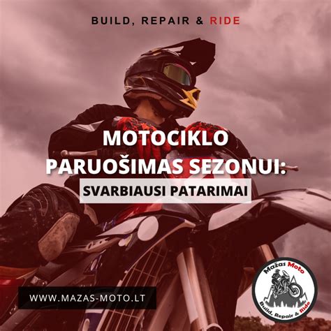 Motociklo patikra prieš sezoną