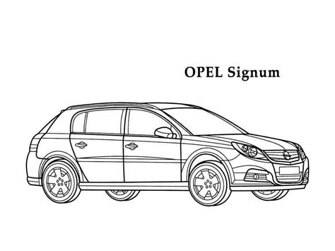 Opel Signum važiuoklės schema arba techninis brėžinys
