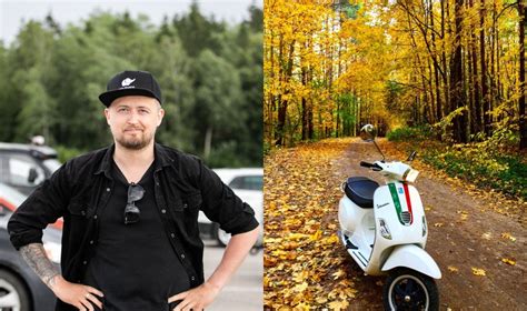 Jaunas asmuo, vairuojantis mopedą arba motorolerį kelyje