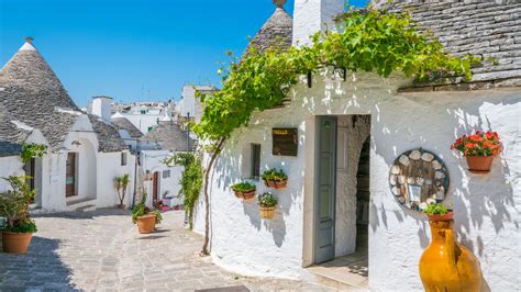 Vaizdas į Alberobello miestelio truli namelius