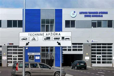 Transporto priemonės techninės apžiūros centro schema