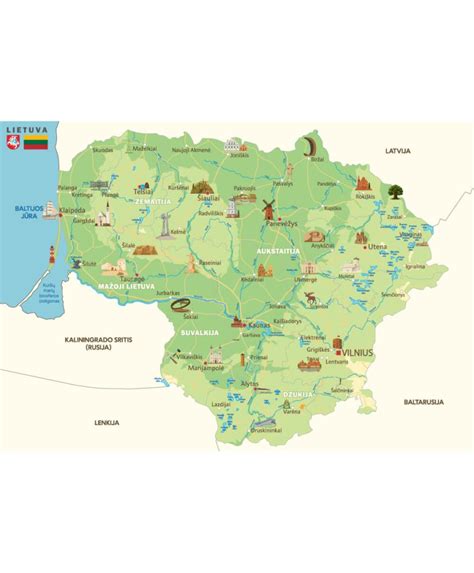Molėtų regiono žemėlapis su pažymėtomis supirkimo vietomis