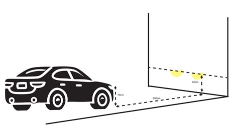 Schema, iliustruojanti šoninių veidrodėlių reguliavimo mygtukus ir rankenėlę automobilio salone.