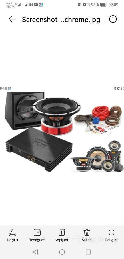 nuotrauka montuojamos automobilinės audio aparatūros