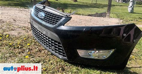 Ford Mondeo kėbulo struktūros schema, rodanti didelio atsparumo plieno ir magnio komponentų vietas