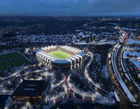 Daugiafunkcio komplekso ir Nacionalinio stadiono vizualizacija Vilniuje